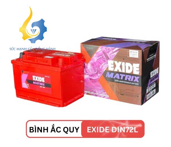 Ắc Quy EXIDE DIN72L 12V 72Ah