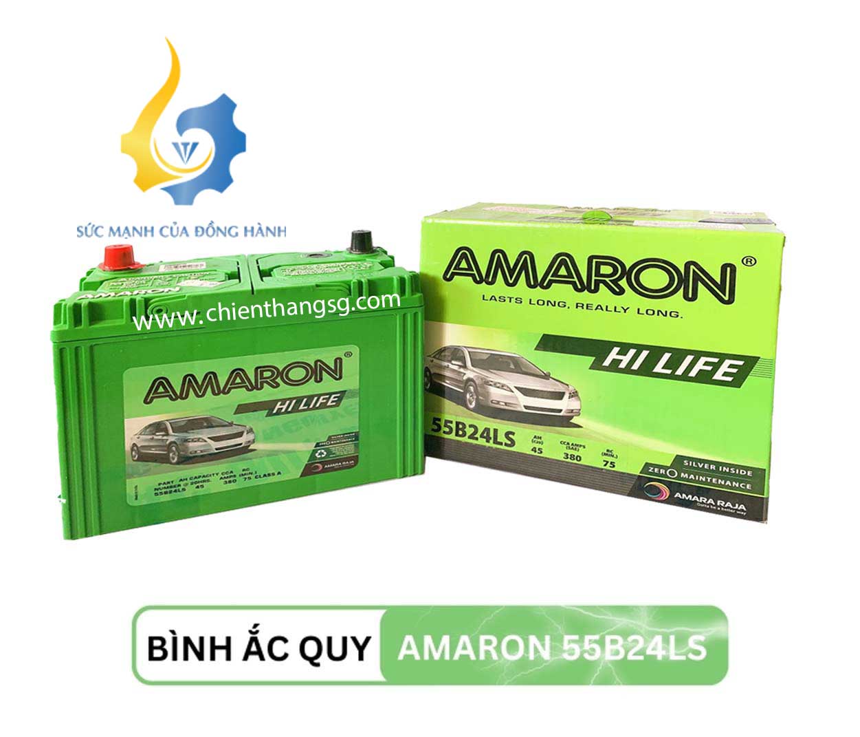Ắc quy Amaron 55B24LS 12V 45AH