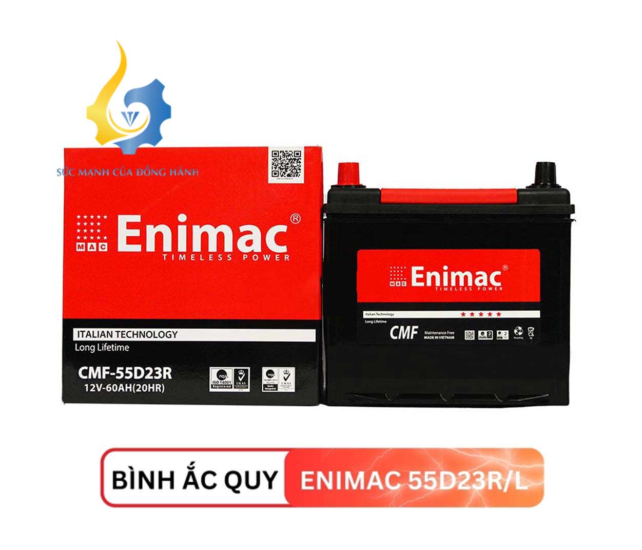 Ắc quy ENIMAC 55D23R/L (12V60AH)