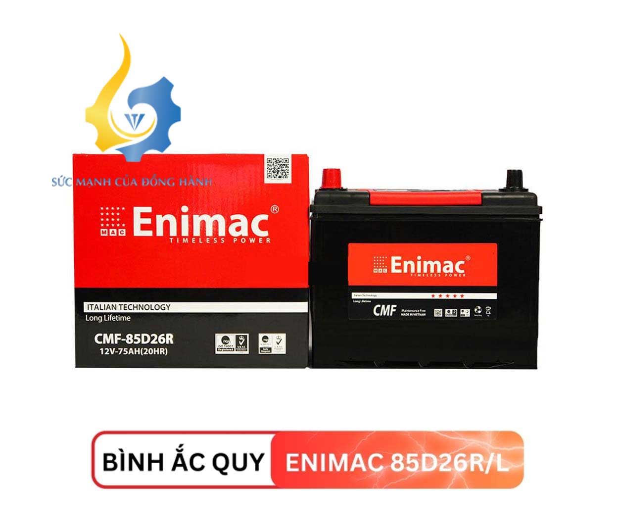 Ắc quy ENIMAC 85D26R/L (12V75AH)