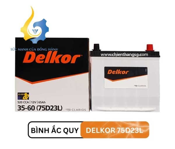 Ắc Quy DELKOR 75D23L (12V-65AH)