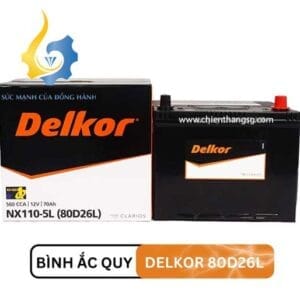 Ắc Quy Delkor 80D26L (12V-70AH)