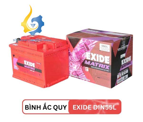 Ắc Quy EXIDE DIN55L 12V 55Ah 