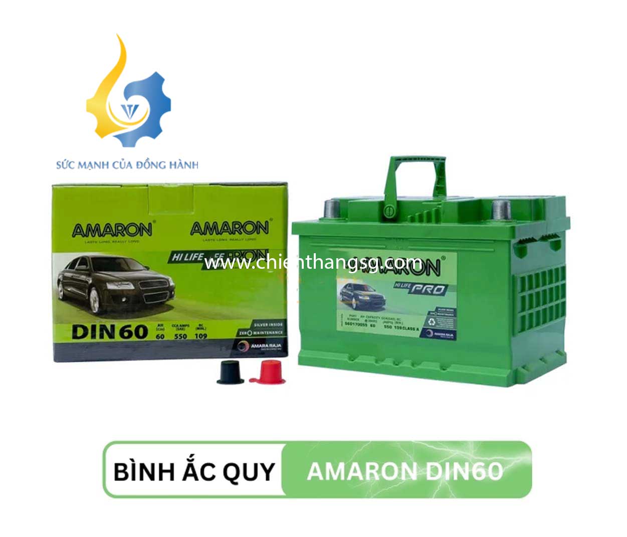 Ắc quy Amaron Din60 12V 60AH
