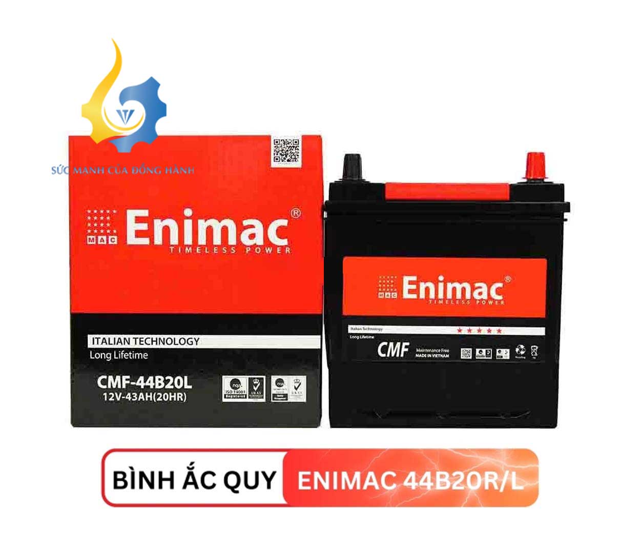 Ắc quy ENIMAC 44B20R/L (12V43AH)