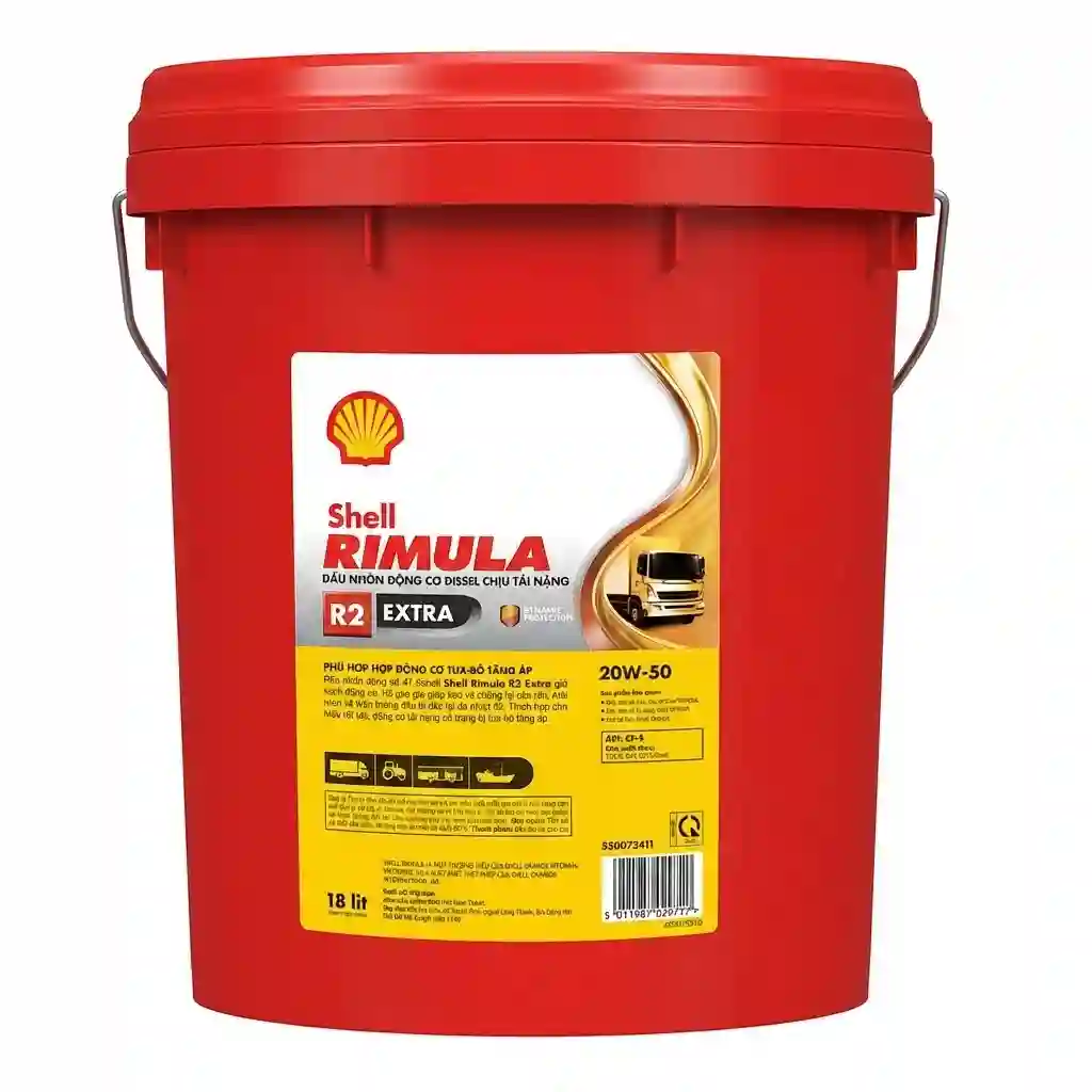 Dầu Động Cơ Shell Rimula R2 Extra 20W-50 (18L)