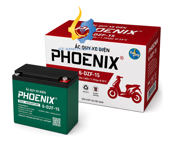 Ắc Quy PHOENIX 6-DZF-15 (12V-15Ah)