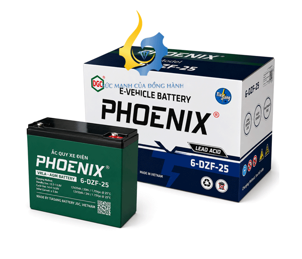 Ắc Quy PHOENIX 6-DZF-25 (12V-25Ah)