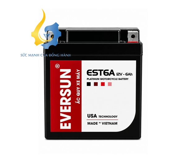 Ắc Quy EVERSUN EST6A (12V-6Ah)