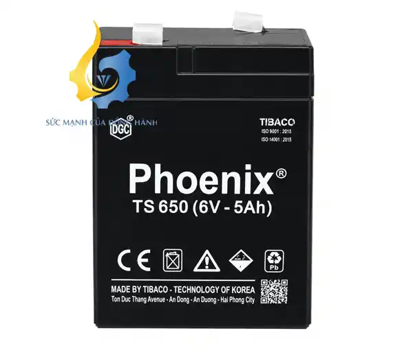 Ắc Quy PHOENIX TS650 (6V-5Ah)